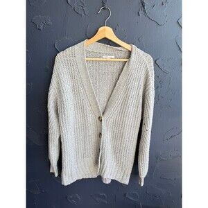 grey cardigan